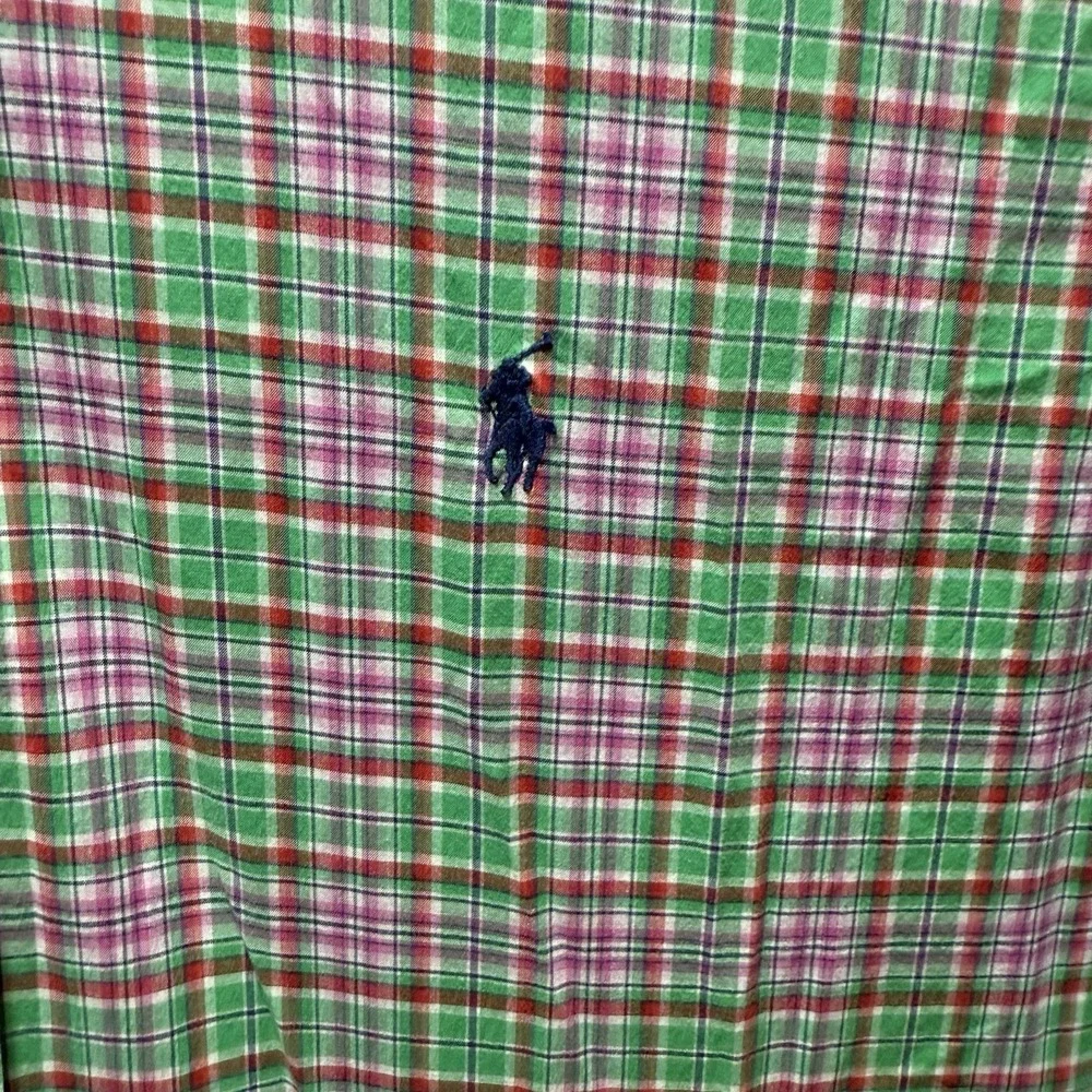 Ralph Lauren Shirt Mens‎ Size Large Short Sleeve Button Up Classic Fit Plaid